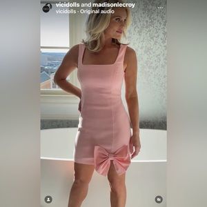 Madison Lecroy Vici Pink Bow Dress